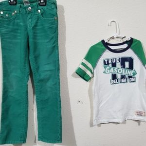 Boys size 7 True Religion outfit